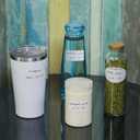 2 x Methidc Dissolvable Food Storage Labels Dissolves in Water in 30 Seconds - No Adhesive Residue - Perfect for Glass, Metal, Plastic Containers Blank White 1 X 2 Inch 500 Stickers(1 Roll)