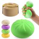 Dumpling Squishy Mystery Box, Dumplings Squeeze Stress Balls for Kids & Adults, Sensory Fidget Toys for Anxiety Relief, Crazy Fun Squishy Dumpling Ideal Gift for Boys,Girls,Teens(Green)