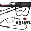 XKMT- Metal Bicycle Mountain Bike Rear Rack Seat Mount Pannier Luggage Carrier Up30KG [P/N: ET-BIKE-RACK001-BK]