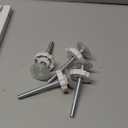 Malier Dog Gate with Door, 34-55" Extra Wide Full Metal Pet Gate Short Dog Gate for Stairs, Pressure Mount 20'' Tall Puppy Gate, Easy Step Over Low Gate for Doorways (White)