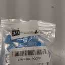 50pcs Pigeon Leg Bands Solid Identification for Racing Quail Small Poultry Fade- Lightweight Fully Closed Structure for (Blue)