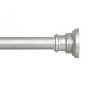 Kenney Nicholas 5/8" Twist & Fit No Tools Adjustable Tension Rod Window Curtain Rod, 28-48", Brushed Nickel