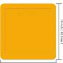 12inch Flat Square Spot Marker Multi-Color Exercise Kids Floor Playmat