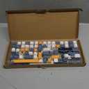 145 Apricot Yellow Korean Dye-Sub Mac Keycaps Thick PBT Cherry Profile Key caps for TKL 61 64 68 75 87 96 104 108 GMMK MX Mechanical Keyboard