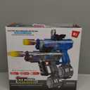 Electric Water Guns for Adults & Kids,Realistic Automatic Water Gun with 26-32 FT Long Range,800ml Large Water Tank,Splash-Resistant Design,Summer Outdoor Pool Beach Toy for Backyard Games(2 Pack) (Black+blue)