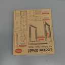 Locker Organizer Shelf Adjustable Width and Height, Ideal Locker for School, Office, and Gym Lockers (Black)