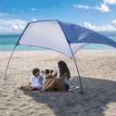 Beach Wind-Powered Shade Canopy, Portable Sun Shelter Tent, UPF 50+ UV Protection, Lightweight, Easy Set Up, 78 Sq. Ft. of Shade for up to 3 People.Regatta