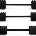 Soulchen 3 Pack Swim Barbells Long Aquatic Exercise Dumbbells Eva Foam Water Weights Dumbbell Pool Exercise Equipment for Adults for Pool Strength Training Workouts Loss