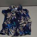 PATPAT Family Matching Outfits Matching Hawaiian Outfits for Family Tropical Palm Leaf Print Boys Toddler White Tropical Hawaiian Shirt Dad Son Matching Shirts Navy Blue Leaf Print Boy, 4t/5t