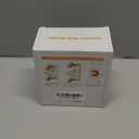 ANDGOO 8 Pack No Drill Curtain Rod Brackets, Holding Up to 17 lbs, PET Curtain Hangers, Nail-Free Adjustable Curtain Rod Holder for Bedroom, Bathroom, Living Room and Dorm (Transparent)