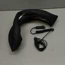 Road Comforts Leather Steering Wheel Cover  Black & Black, Universal Fit 14.5-15 Inch, Microfiber Leather, Anti-Slip & Breathable Design for Men and Women