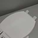 KOHLER 20110-0 Brevia, Slow Close Toilet Seat, Elongated Toilet Seat, Grip-Tight Bumpers Quick-Attach Hardware, White