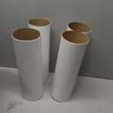 BOX USA BP4012W Mailing Tubes with Caps, 4" x 12", White (Pack of 15)