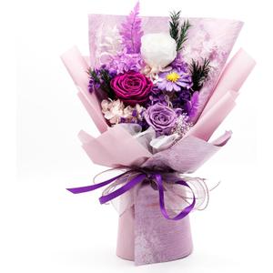 Preserved Flowers Bouquet, Eternal Natural Rose, Flower Birthday Decorations for Mom Women,Send Flowers Prime,Wedding Anniversary,Christmas Eve