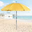HOMEDEMO Double-Sided Umbrella, Stylish Dual Pattern Canopy with UPF50+ Sun Protection, Includes Built-in Convenience Hook, Perfect for Aesthetic Patio, Poolside & Outdoor Settings