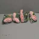 TELDRASSIL 4Pcs(26 FT) Artificial Rose Vine Fake Flower Garland Fake Silk Rose Hanging Vine for Wedding Party Background Arch Garden Background Decoration (Pink)