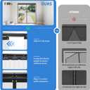 Retractable Screen Door with Sliding Track for 72x80 Inch Doors, Pet-Friendly Magnetic Fiberglass Mesh Screen to Keep Bugs Out, Fully Retractable for Balcony, Patio, French, and Sliding Doors