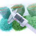 Crushed Glass Set of 3,Broken Glass,1-3mm(Turquoise&Green)