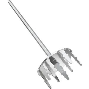 Onlyfire 4 Inch Pork Puller, Upgraded Ultra-Sharp Stainless Steel Meat Fork Meat Shredder Used with Standard Hand Drill for Beef, Chicken, Potato Masher and Tamale Meat