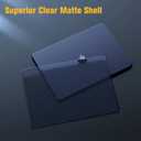 Fintie Case for MacBook Air 15 Inch A3448 A3241 A3114 A2941 (2023 2024 2025 2026), [100% Corresponds to Official Colour] Slim Matte Case for MacBook Air 15.3" with M2 M3 M4 M5 Chip (Frost Midnight)