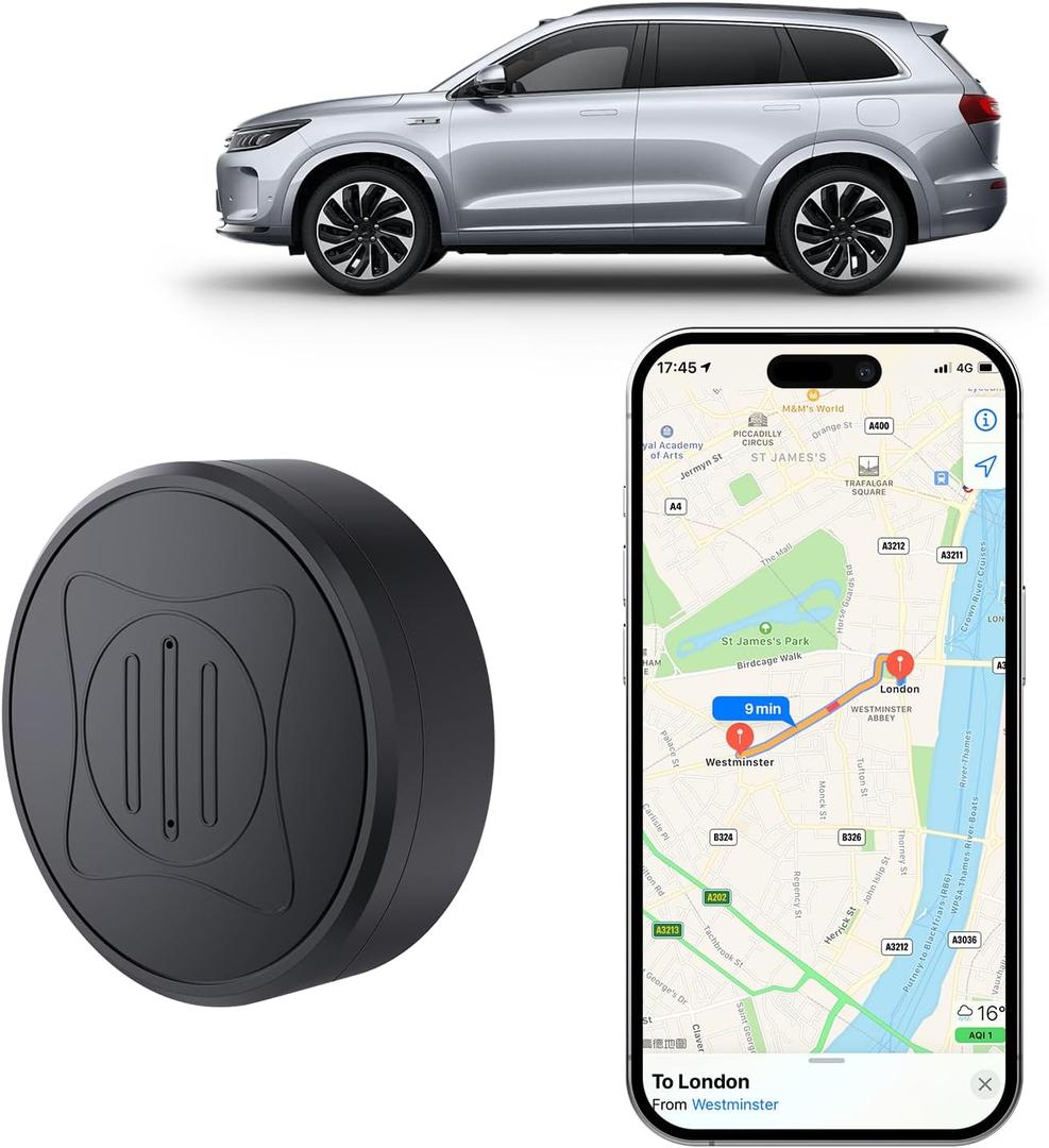 Mini GPS Tracker for Vehicles: Tracker Device for Vehicles No Subscription No Monthly Fee Car Tracker Device Hidden Magnetic Real-Time Tracking for Cars Kids Dogs