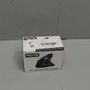 Ergonomic Wireless Rechargeable Mouse, Bluetooth+USB A+Type C(3 in 1) Connection, 5 Levels Up to 4800 DPI, 6 Silent Buttons, 2.4GHz Carpal Tunnel Vertical Mice, for Laptop, Desktop,MacBook-black