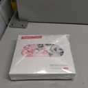 Gllquen Baby Bassinet Sheets Set 2-Pack, Breathable Cozy Bassinet Fitted Sheet Universal Fit Standard Mattress Oval Rectangle Cradle Baby Sheets for Baby Boy Girls Unisex 32"x16" (Pink Flower)