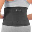 MUELLER Sports Medicine Adjustable Back Brace, Ideal for Upper and Lower Back Pain, Relief & Support for Men and Women, Strains, Sciatica, Scoliosis, Black (Black)