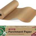 Unbleached 15in x 210ft Parchment Paper Roll for Baking- 262 Sq.Ft with Built-in Metal Cutter, Non-Stick & 450F Safe for Baking,Cooking, Air Fryer, Grilling, Meal Prep