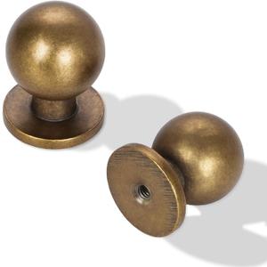 10 Pack Cabinet Knobs Antique Brass Kitchen Cabinet Knobs Zinc Alloy Drawer Pulls Solid Cabinet Hardware