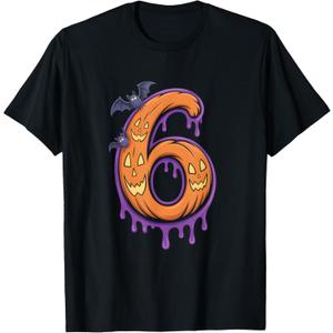 Fun Six Seven 6 7 Meme Design Couples Halloween T-Shirt 2XL