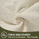 2 x ORTIGIA Farmhouse Lumber Pillow Covers Decorative 12x20 Textured Pillowcaes with Scalloped Edge Pillow Case for Couch Sofa Bed Cushion Living Room Green