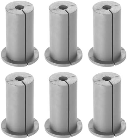 lasuroa 6pcs Cable Routing Kit for Starlink, Silicone Cable Pass Through Bushings for 1 Inch Wall Hole Cable Wall Wire Cord Grommet Cable Mounting Accessories for Starlink Ethernet Cable(Gray), Pack Of 2