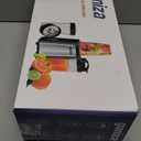 Ganiza Blender for Smoothies, 14Pcs Personal Blender for Shake and Smoothies for Kitchen with 3 Portable Cups (1x24oz & 2X17oz), Single Serve Smoothie Maker, Nutritious Recipe (Black Silver)