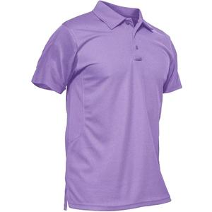 MAGCOMSEN Men's Polo Shirt Quick Dry Performance Short Sleeve Tactical Shirts Pique Jersey Golf Shirt (Large)