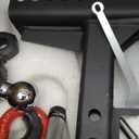 AC-DK Adjustable Trailer Hitch Ball Mount with Lock&Pin&Rotatable Tow Shackle, Fits 2-in Receiver, 4" Rise/Drop, 2-in, 2-5/16-in Hitch Ball, 10000 lbs GTW (Double Ball with Shackle)