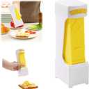 One-Click Butter Slicer with Airtight Storage - Stainless Steel Blade Butter Dispenser, Fridge-Friendly Container with Sealed Lid (Dishwasher Safe)