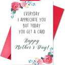 Funny Mother’s Day Card for Mom Grandma, Humorous Mothers Day Card for Mom from Son Daughter, Unique Mother's Day Gift for Her Women 2 Pack