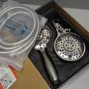 2 Handle Shower Faucet Set with Tub Spout Bathtub Shower Faucet Combo Set Shower System Complete Tub and Shower Trim Kit Brushed Nickel Wall Mounted Two Handles Shower Fixtures