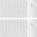 BBTO 100 Pcs Clear Report Covers with Sliding Bar for A4 Paper Resume Covers Presentation Folders File Document Binder for School Business, Letter Size 12 x 8.7 Inches(White)