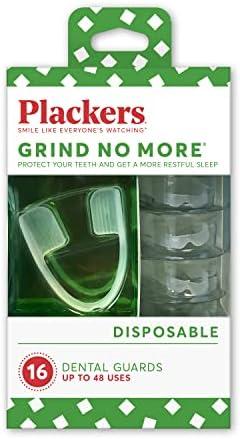 Plackers Grind No More Night Guard, Nighttime Protection for Teeth, BPA Free, Sleep Well, Ready to Wear, Disposable, One Size Fits All, 15 Count