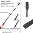 PellKing Accessories Kit for insta360 X5,Included Carrying Case with Belt,2 Pcs Metal 1/4" Adapter,Handlebar Clamp,Magnetic Mount,43in Selfie Stick,Chest Strap,Head Strap,Backpack Mount,and Others