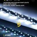 Xprite 1PC 4FT RGBW LED Whip Light with Spring Base, App & Remote Control Chasing Antenna Lighted Whips, Compatible with SXS ATV UTV Polaris RZR Can-am Buggy Trucks Jeep