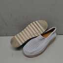 Slip On Loafers Women's Shoes - Breathable Mesh Thick Sole Non-Slip Flat-Bottom Comfy Platform Low Top Comfort Wedge Shoes 3088-2h Light Grey 39