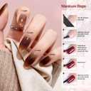 JODSONE 36Pcs Jelly Gel Nail Polish Kit with 4 Functional Gel for All Seasons