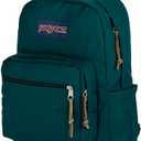 JanSport Right Pack Backpack - Durable Daypack with Padded 15" Laptop Sleeve, Spacious Main Compartment & Integrated Water Bottle Pocket - Deep Juniper