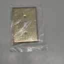 Monarch Abode Single Toggle Light Switch Cover Plate  1-Gang Brushed Gold Outlet Covers, Hand Hammered Decorative Outlet Cover Wall Plates, Light Switch Plate Covers for Electric Outlets, Pack of 2