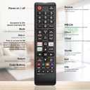 3 Pack Remote for All Samsung TV Remote, Replacement Compatible with All Samsung Smart TVs, LCD, LED, 3D, HDTV, Series TVs