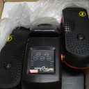 Under Desk Elliptical Machine, Electric Elliptical Leg Exerciser for Seniors with 12 Adjustable, Portable Quiet Elliptical Exercise Machine, Seated Pedal Exerciser with Remote Control (Orange)