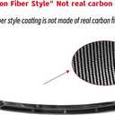 Front Bumper Lip Splitter Spoiler Fit for Honda Civic Hatchback/Sedan/LX/Sport/EX/Si/Touring 2016-2021, Carbon Fiber Style Coating 4pcs Accessories Air Chin Body Kit
